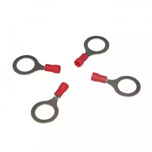 Double Screw Insulated Ring Terminal RV Series Copper Cable Lug