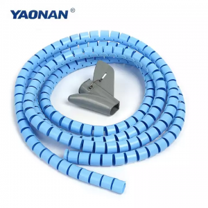 Color plástico personalizado PE, bandas de envoltura de mangas de alambre eléctrico de cable espiral de PVC de PP