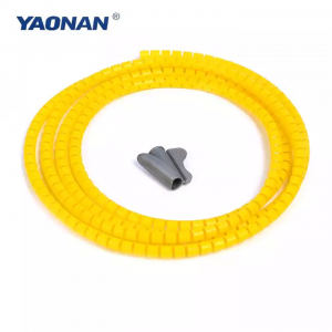Custom nga Kolor nga Plastic PE, PP PVC Spiral Cable Electric Wire Sleeves Wrap Bands