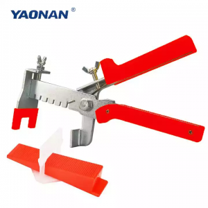 शीर्ष विक्री YAONAN टाइल लेव्हलिंग सिस्टम 100pcs 1.0, 1.5, 2.0mm क्लिप आणि 100pcs रेड वेजेस