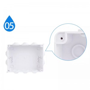 Custom Ip65, Ip68 Pvc Abs Cable in Ground Outdoor Hinged Plastic Electronic Enclosure/ Instrument Waterproof Junction Box ip68