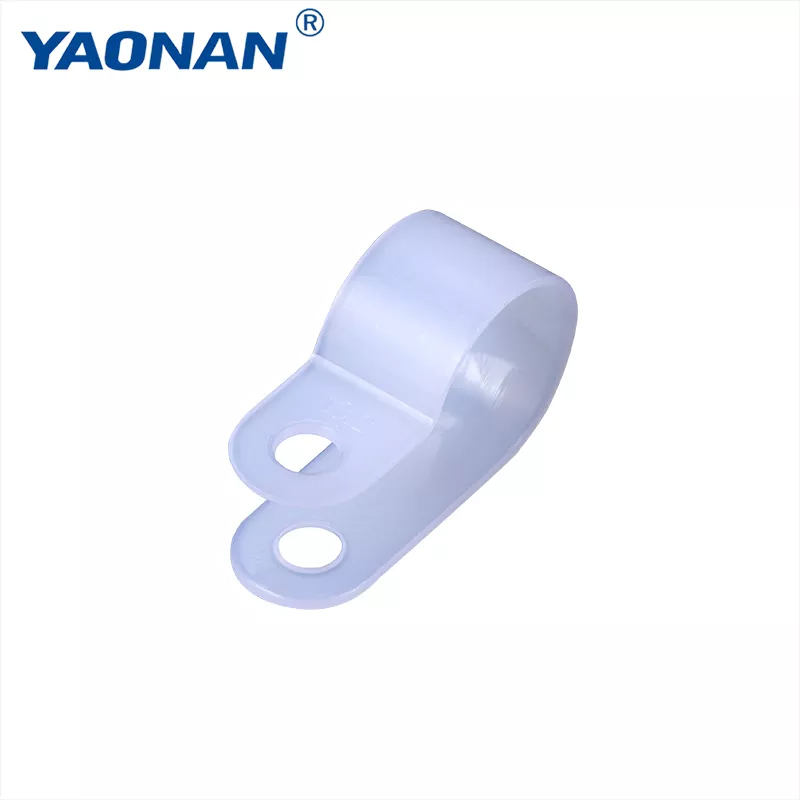 Nylon material R-type plastic wire buckle clip U-type black white cable clips Featured Image